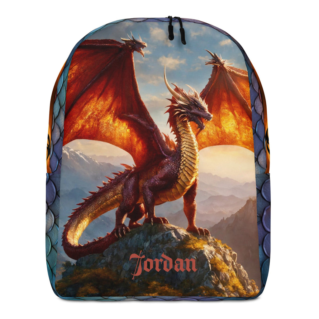 Game of Dragons Printed Backpack with Custom Name