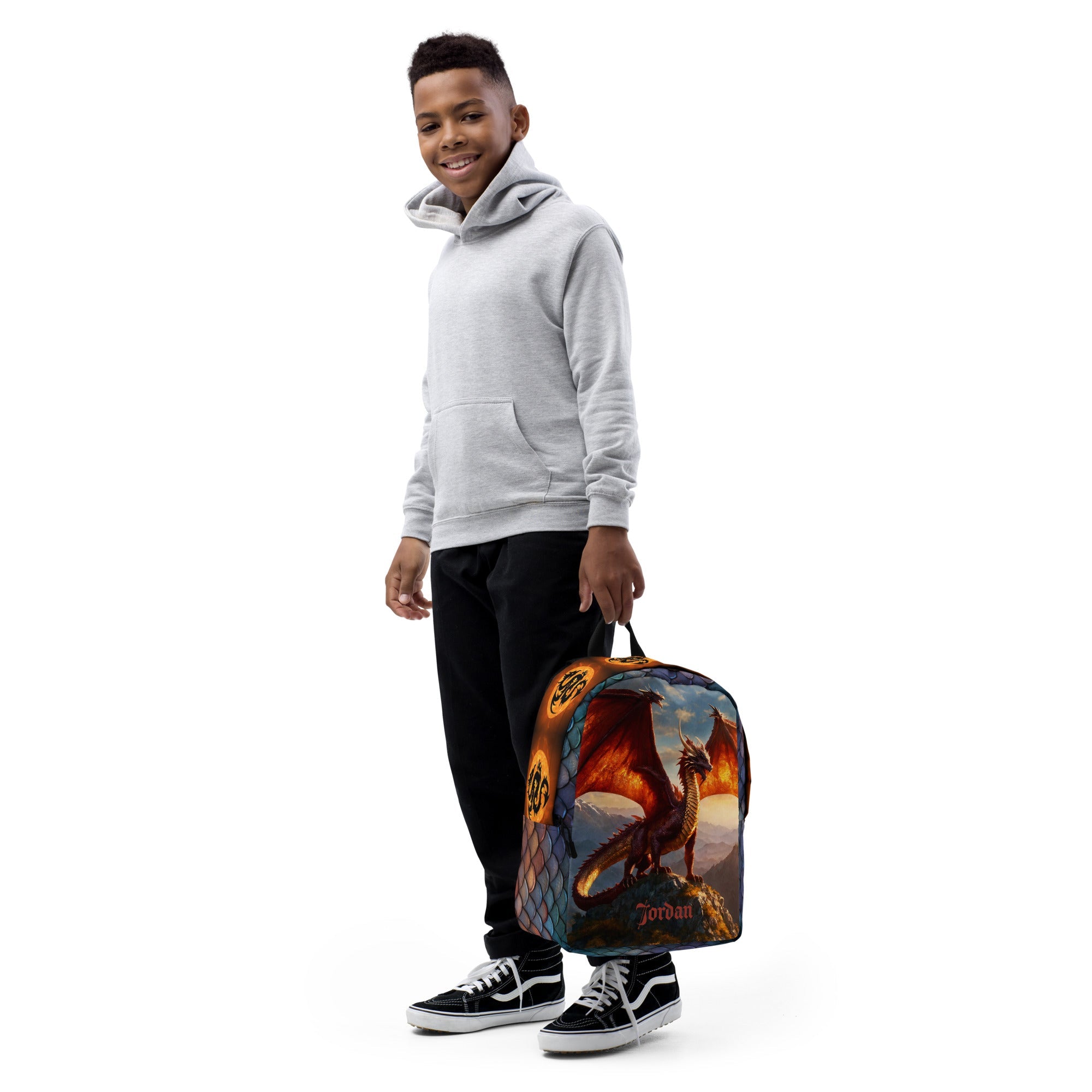 Game of Dragons Printed Backpack with Custom Name