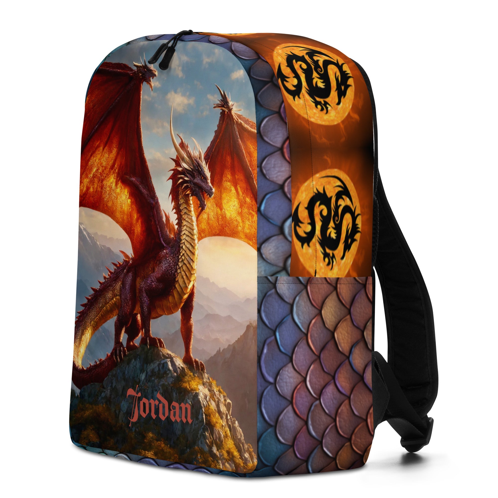 Game of Dragons Printed Backpack with Custom Name
