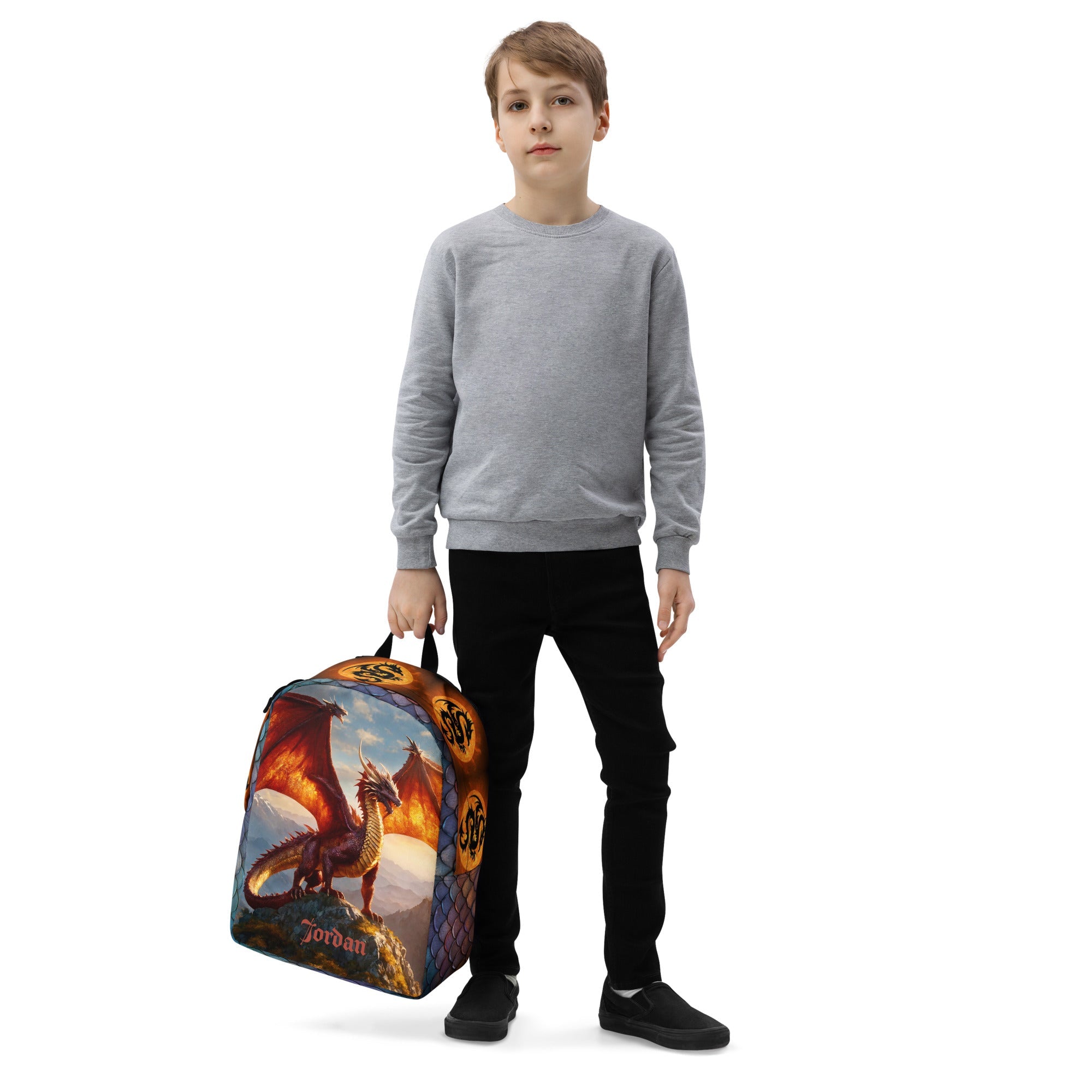 Game of Dragons Printed Backpack with Custom Name