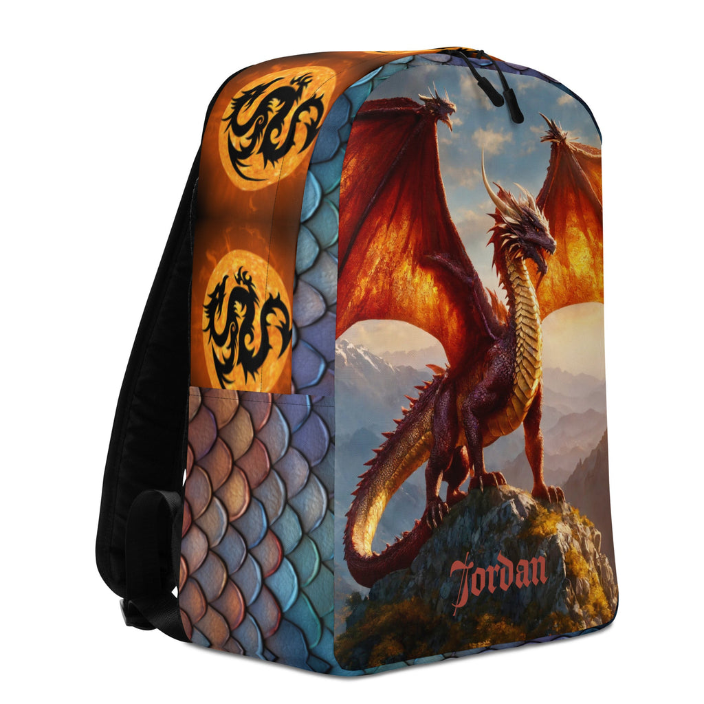 Game of Dragons Printed Backpack with Custom Name