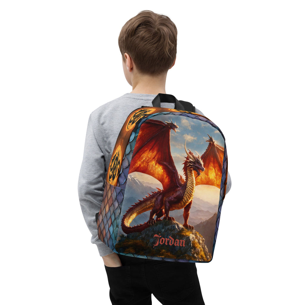 Game of Dragons Printed Backpack with Custom Name