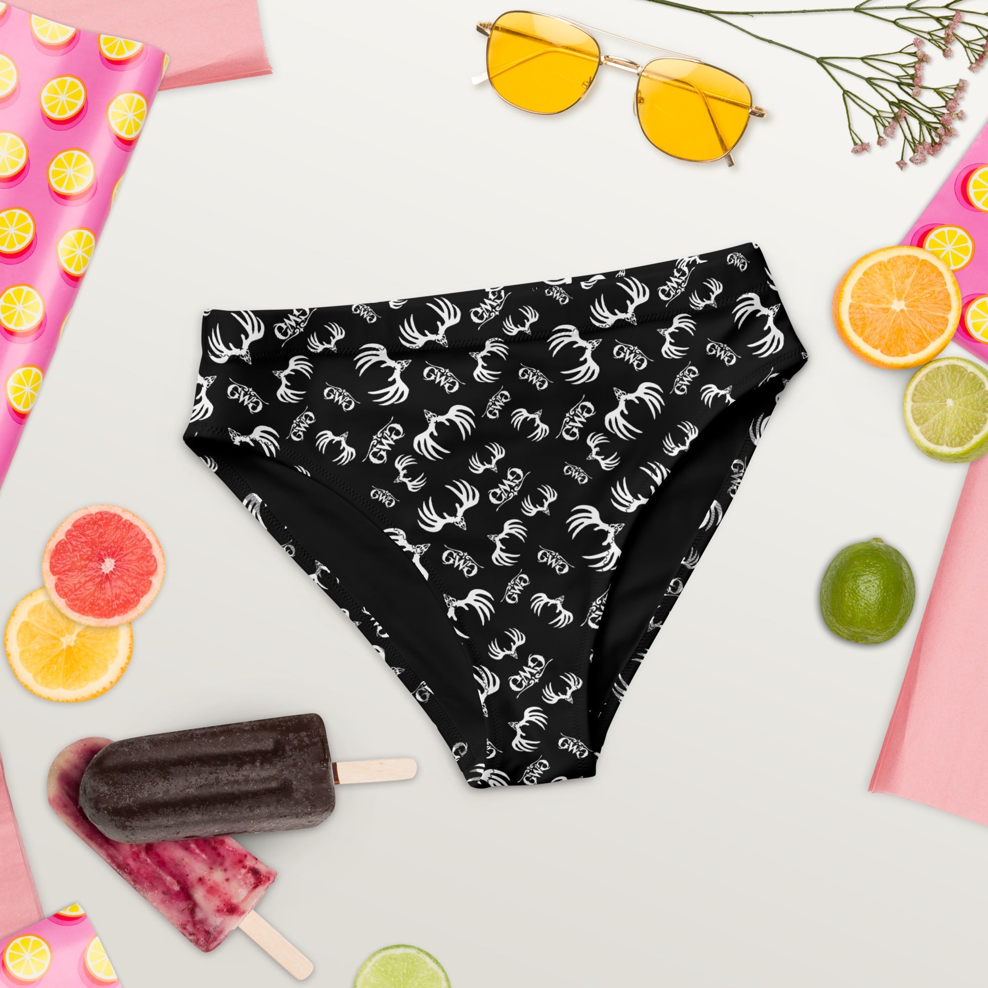 Buck Shadow High-Waisted Bikini Bottom
