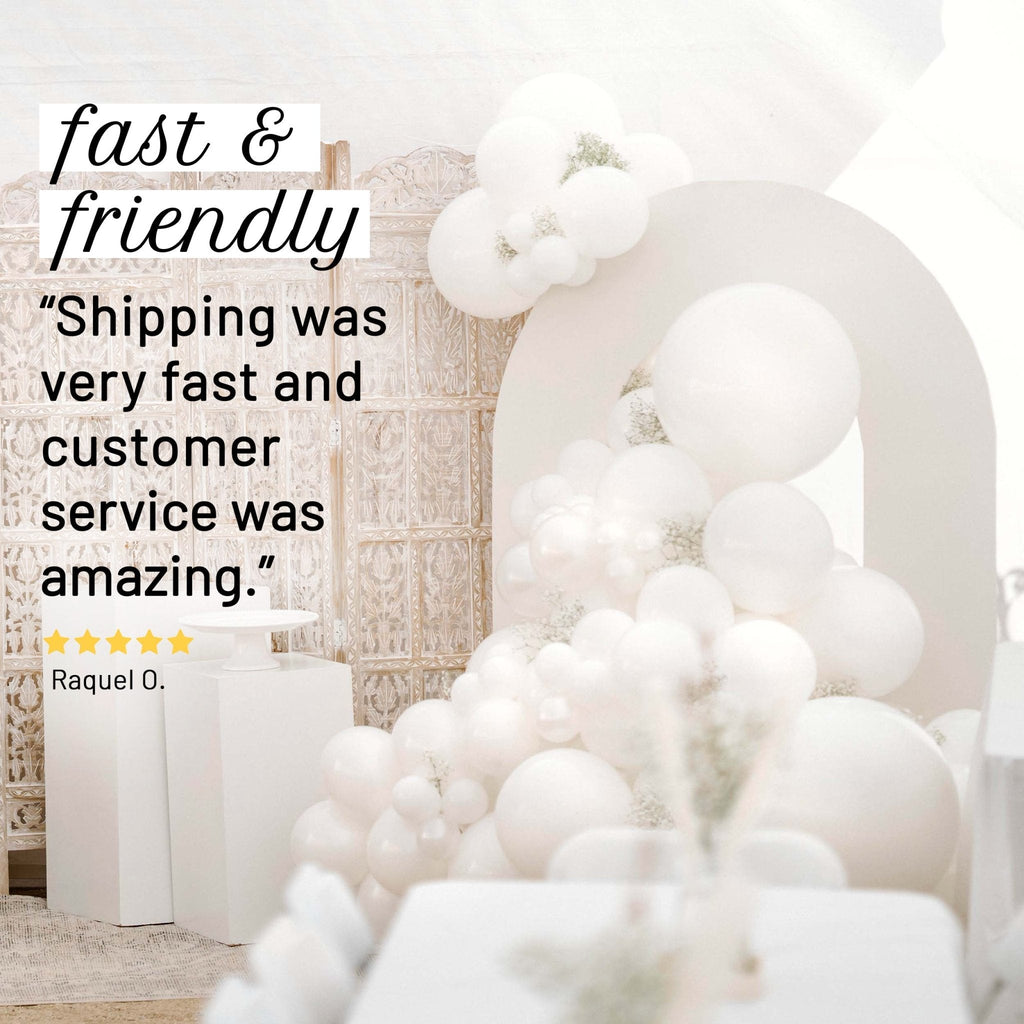 White Wedding Balloon Garland Kit – Pearl & Matte