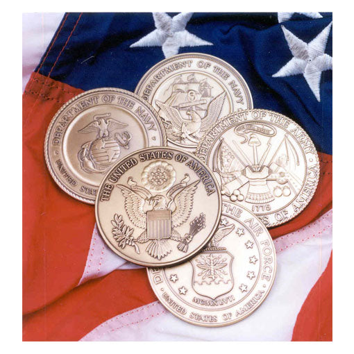 Coast Guard Service Medallion, Brass Coast Guard Medallion