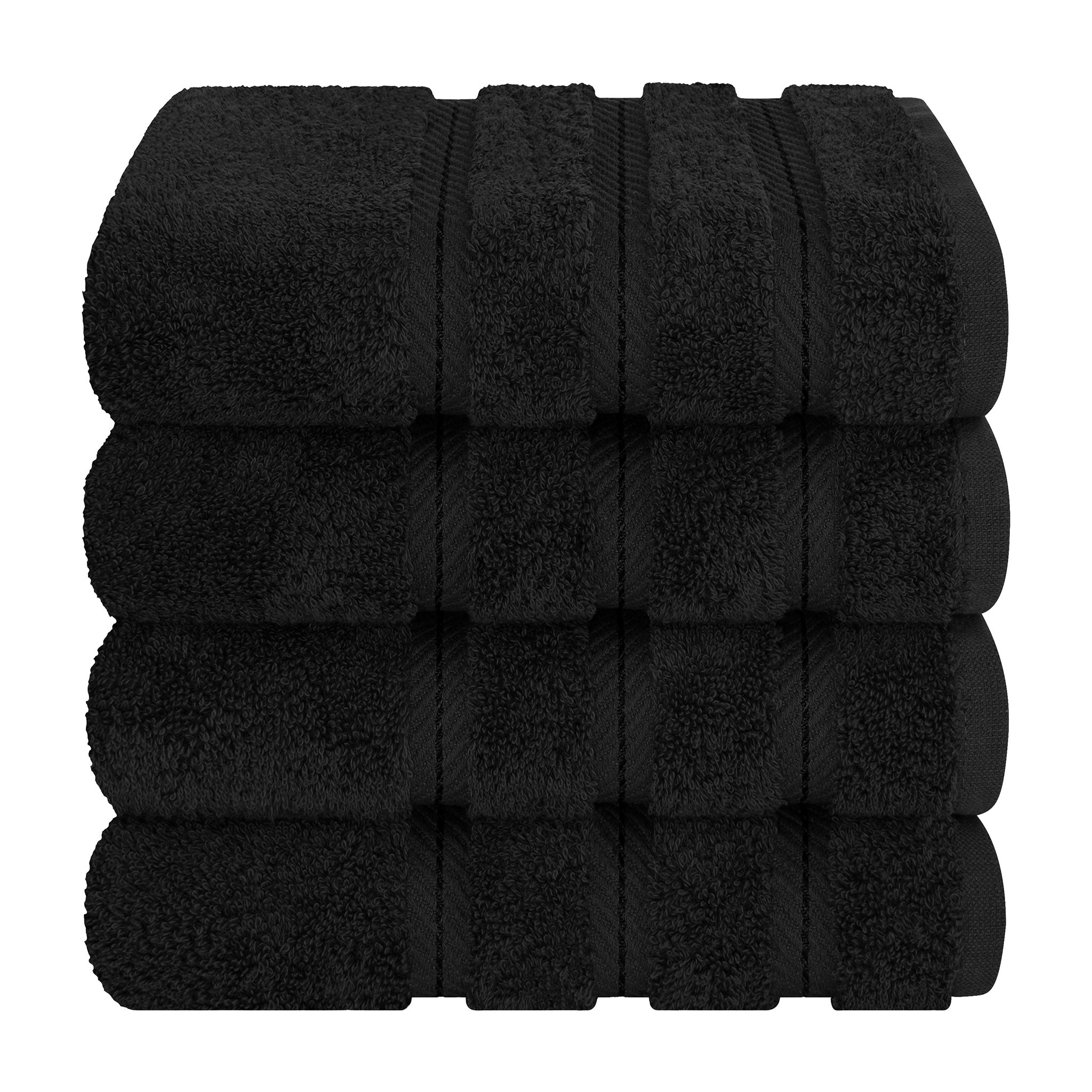 American Soft Linen 100%  Cotton Turkish Towels, 4 Pack Hand Towel Set, Super Soft, Absorbent, Quick Dry Premium Towels