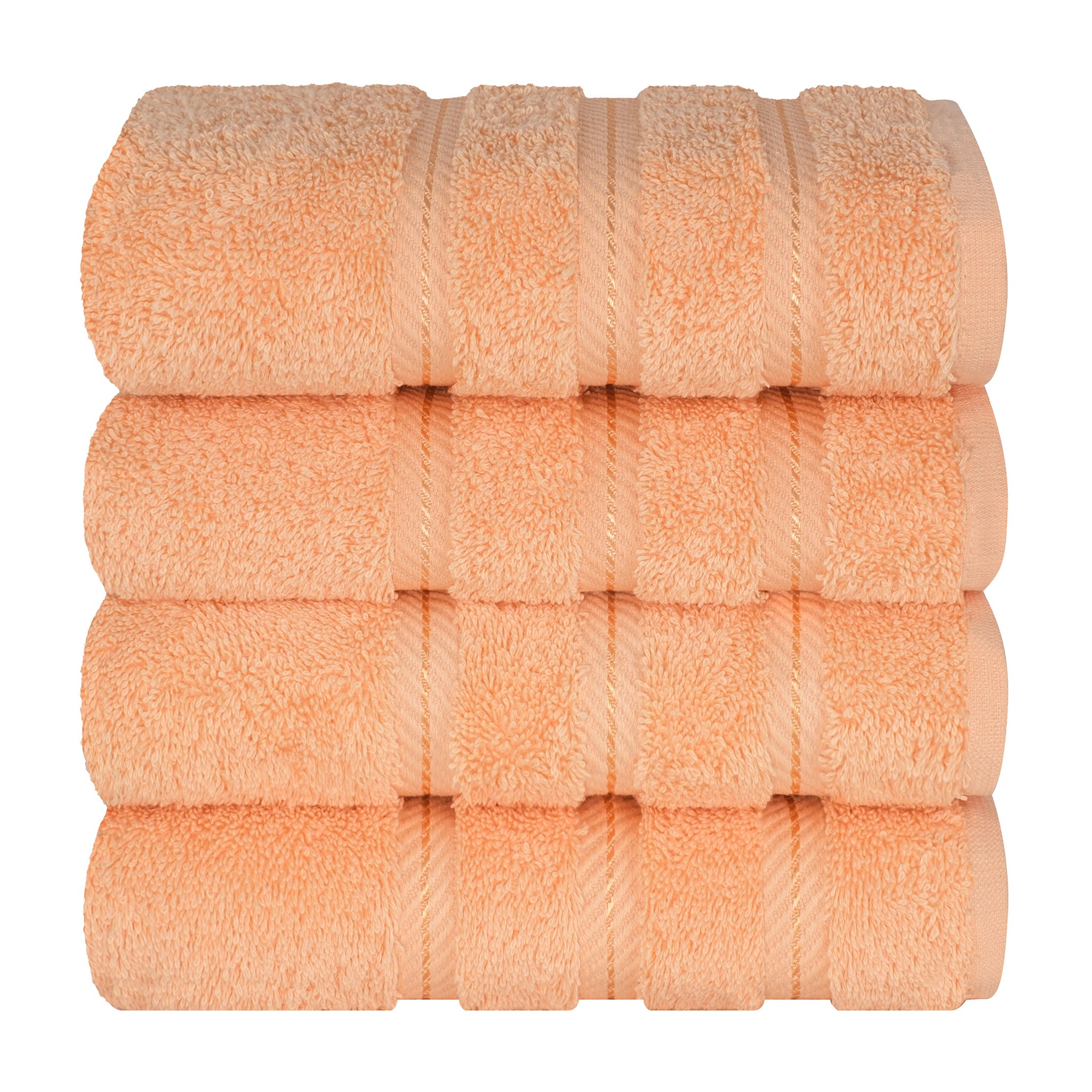 American Soft Linen 100%  Cotton Turkish Towels, 4 Pack Hand Towel Set, Super Soft, Absorbent, Quick Dry Premium Towels