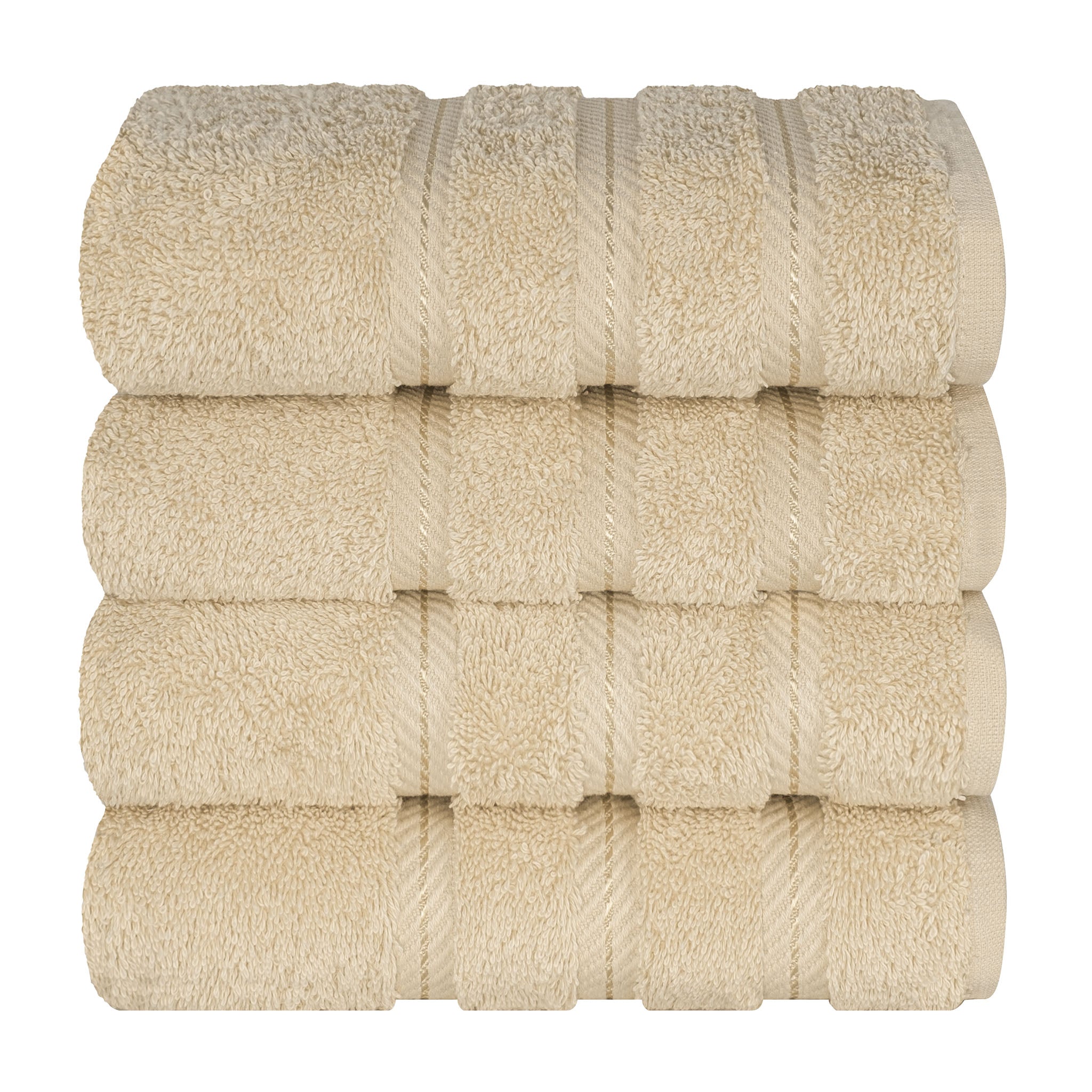 American Soft Linen 100%  Cotton Turkish Towels, 4 Pack Hand Towel Set, Super Soft, Absorbent, Quick Dry Premium Towels