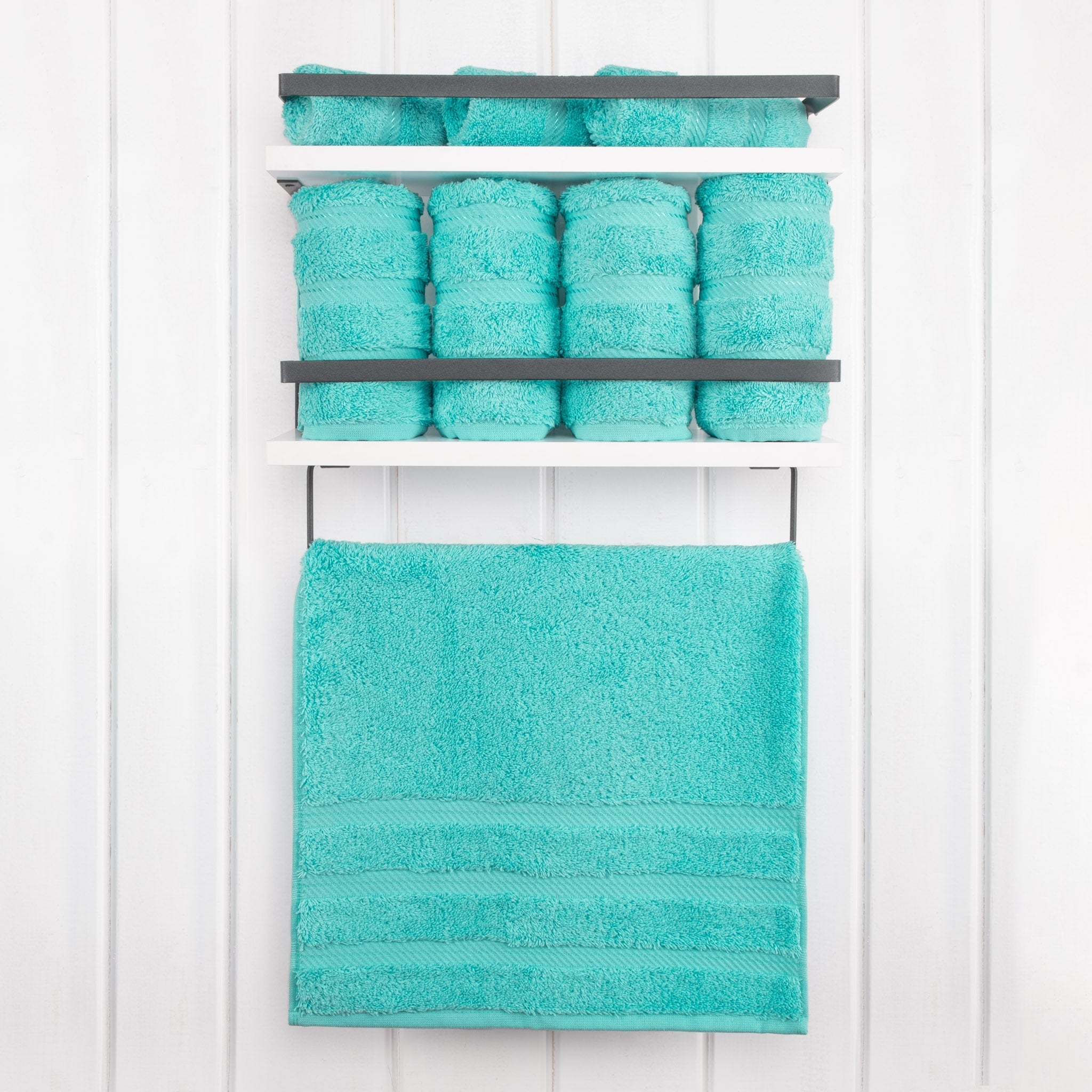 American Soft Linen 100%  Cotton Turkish Towels, 4 Pack Hand Towel Set, Super Soft, Absorbent, Quick Dry Premium Towels