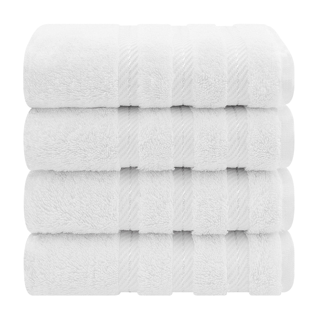 American Soft Linen 100%  Cotton Turkish Towels, 4 Pack Hand Towel Set, Super Soft, Absorbent, Quick Dry Premium Towels