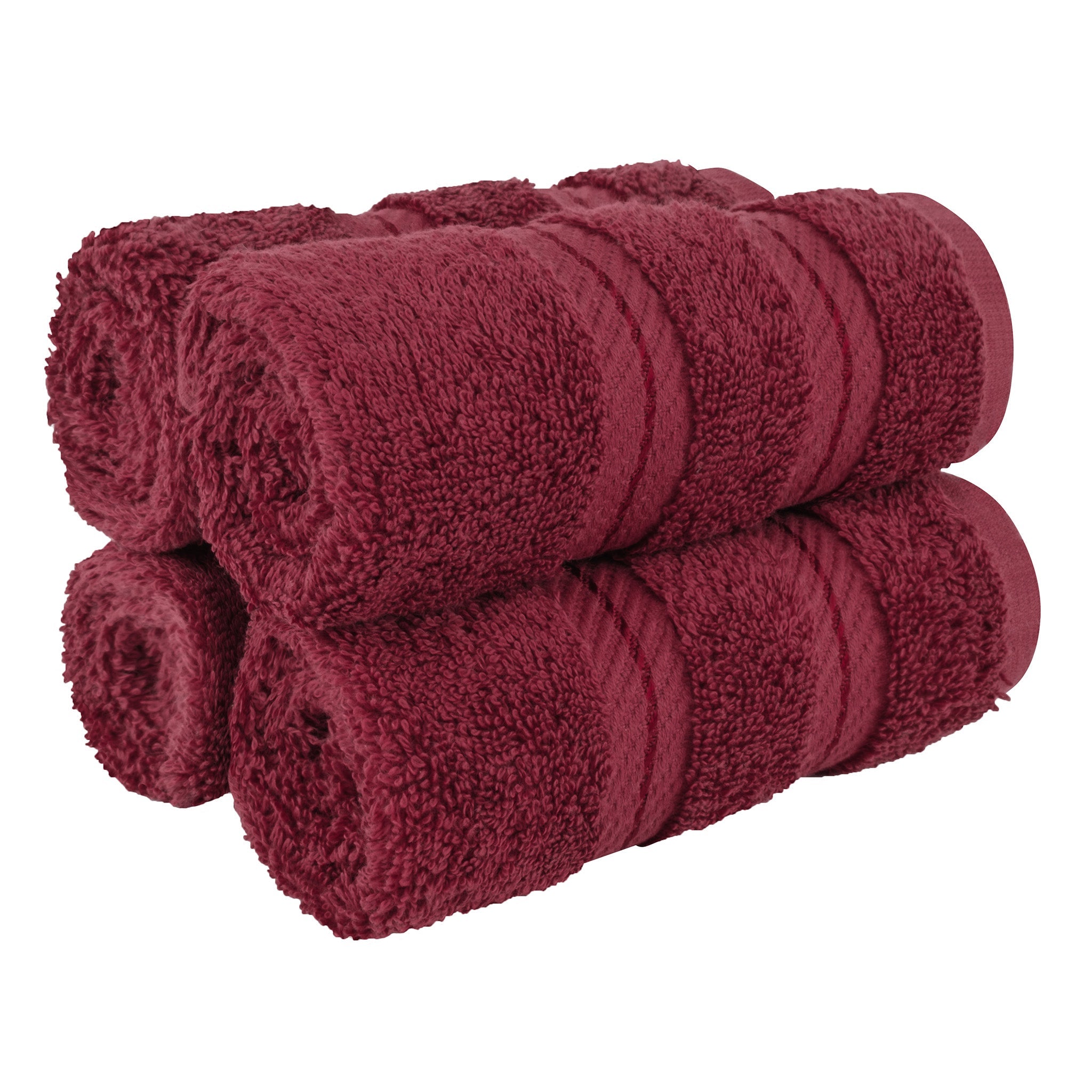 4 Piece 100% Cotton Softness, Elegance, Comfort Washcloth Turkish Towel Set