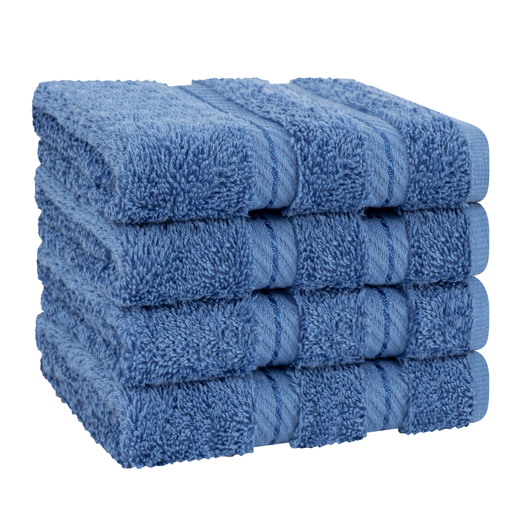 4 Piece 100% Cotton Softness, Elegance, Comfort Washcloth Turkish Towel Set