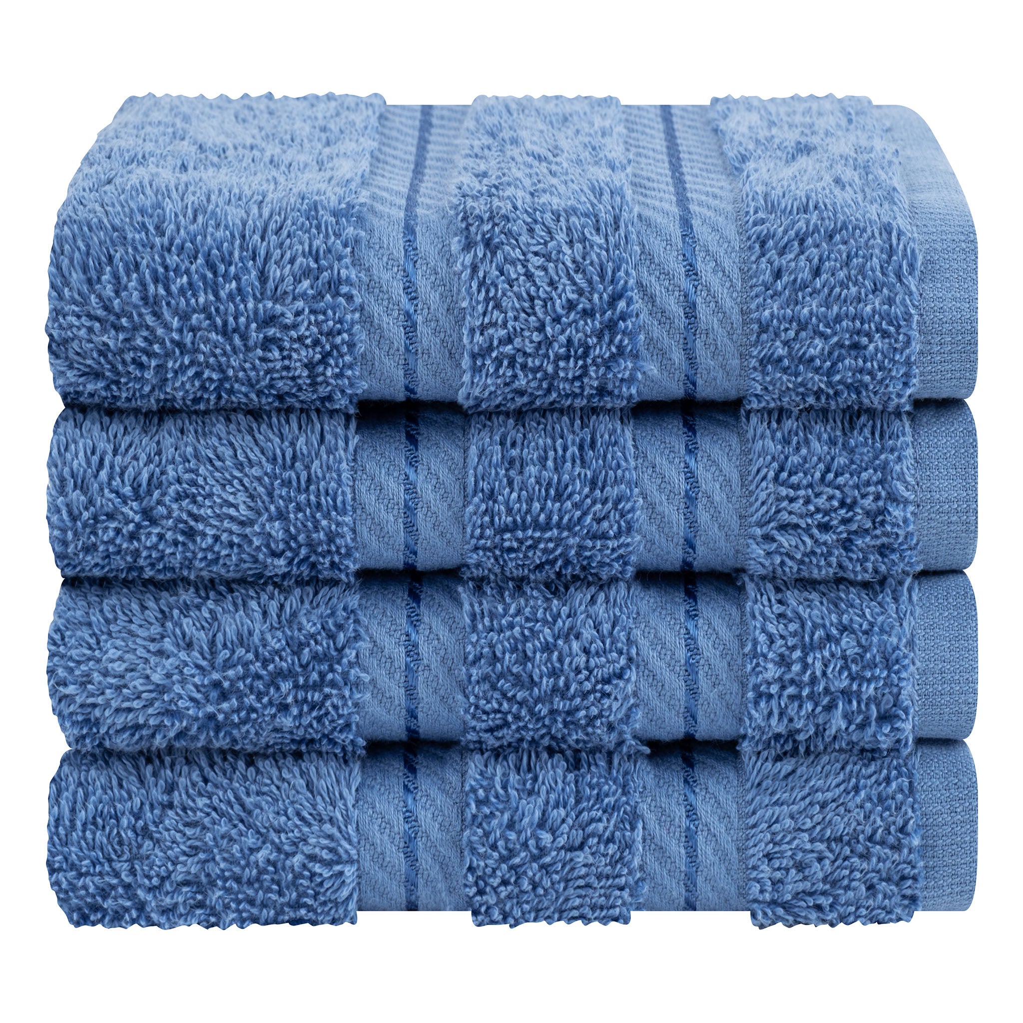 4 Piece 100% Cotton Softness, Elegance, Comfort Washcloth Turkish Towel Set