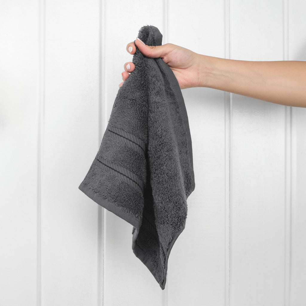 4 Piece 100% Cotton Softness, Elegance, Comfort Washcloth Turkish Towel Set