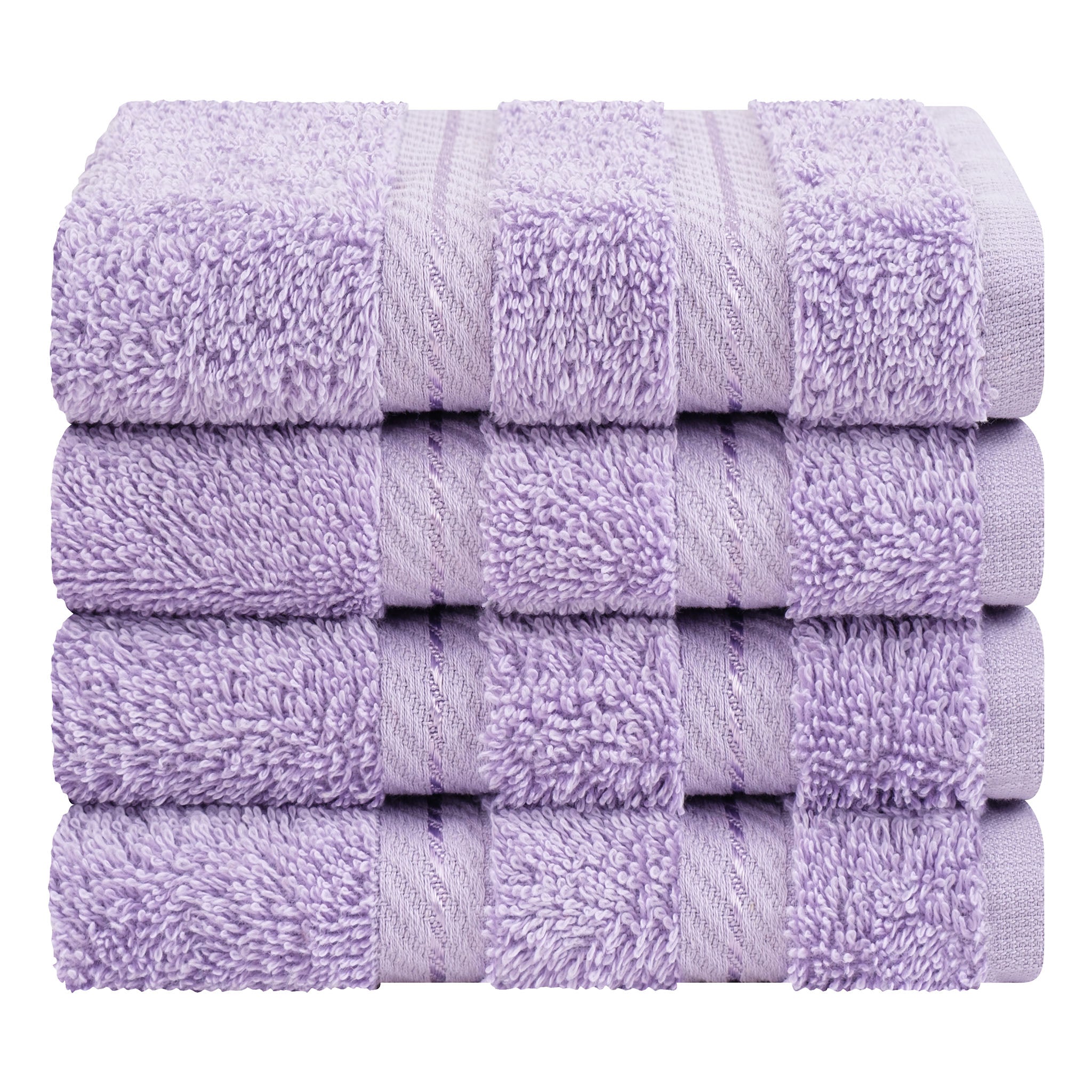4 Piece 100% Cotton Softness, Elegance, Comfort Washcloth Turkish Towel Set