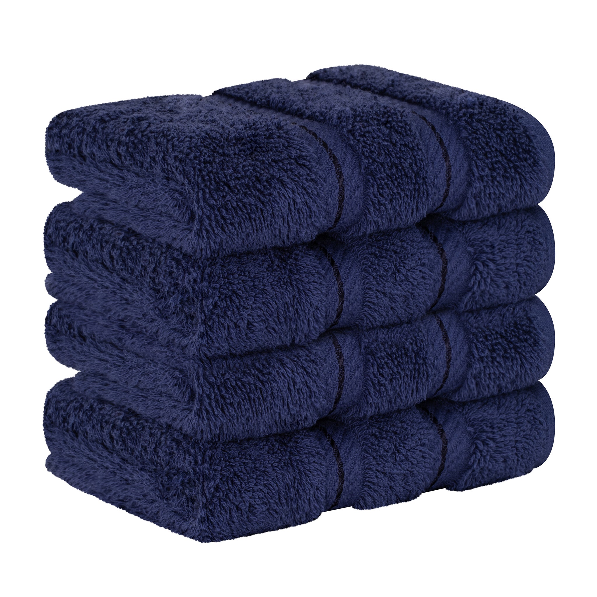 4 Piece 100% Cotton Softness, Elegance, Comfort Washcloth Turkish Towel Set