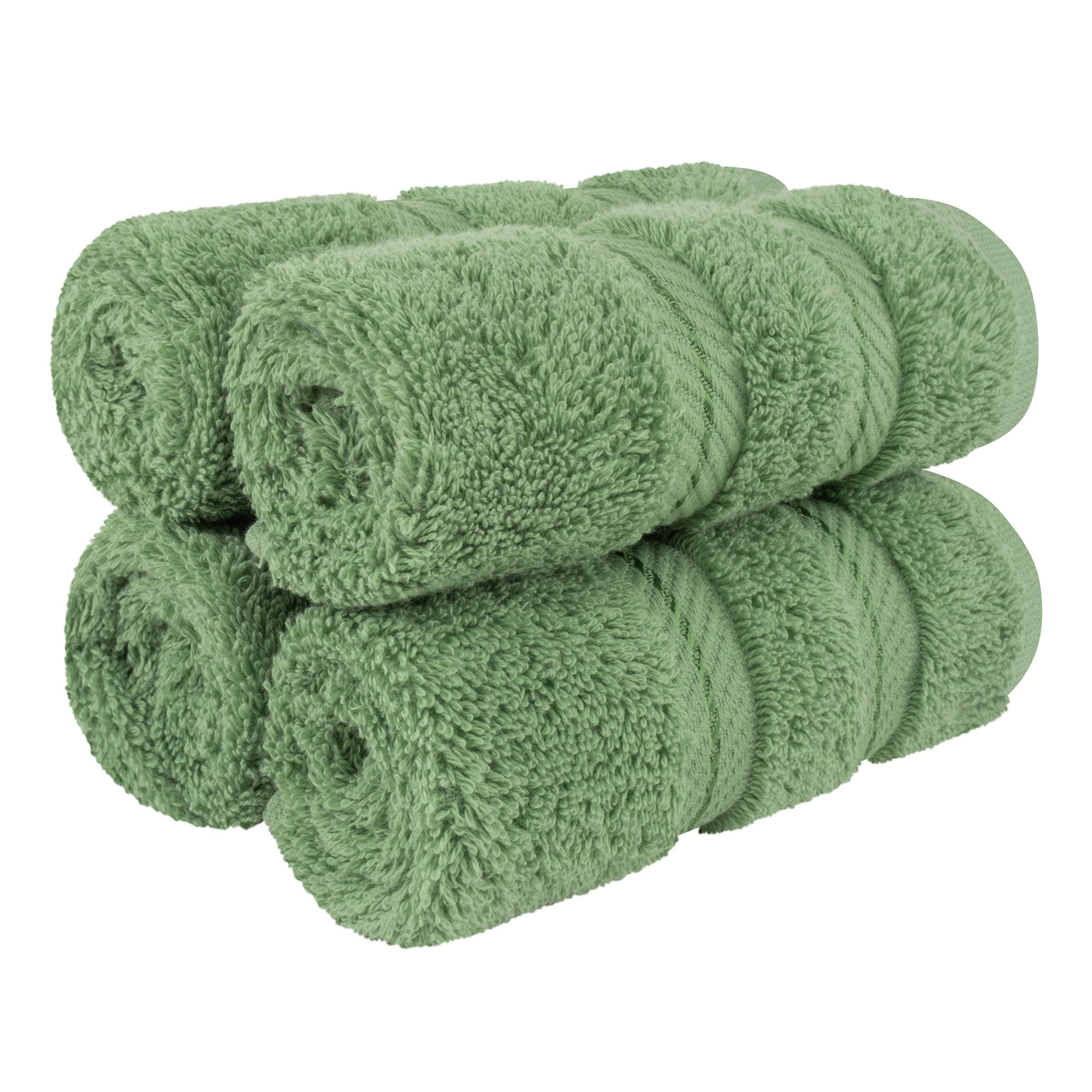 4 Piece 100% Cotton Softness, Elegance, Comfort Washcloth Turkish Towel Set