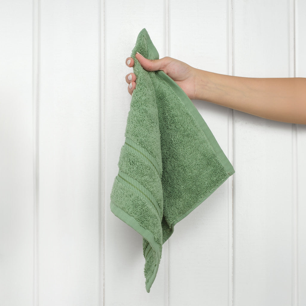 4 Piece 100% Cotton Softness, Elegance, Comfort Washcloth Turkish Towel Set