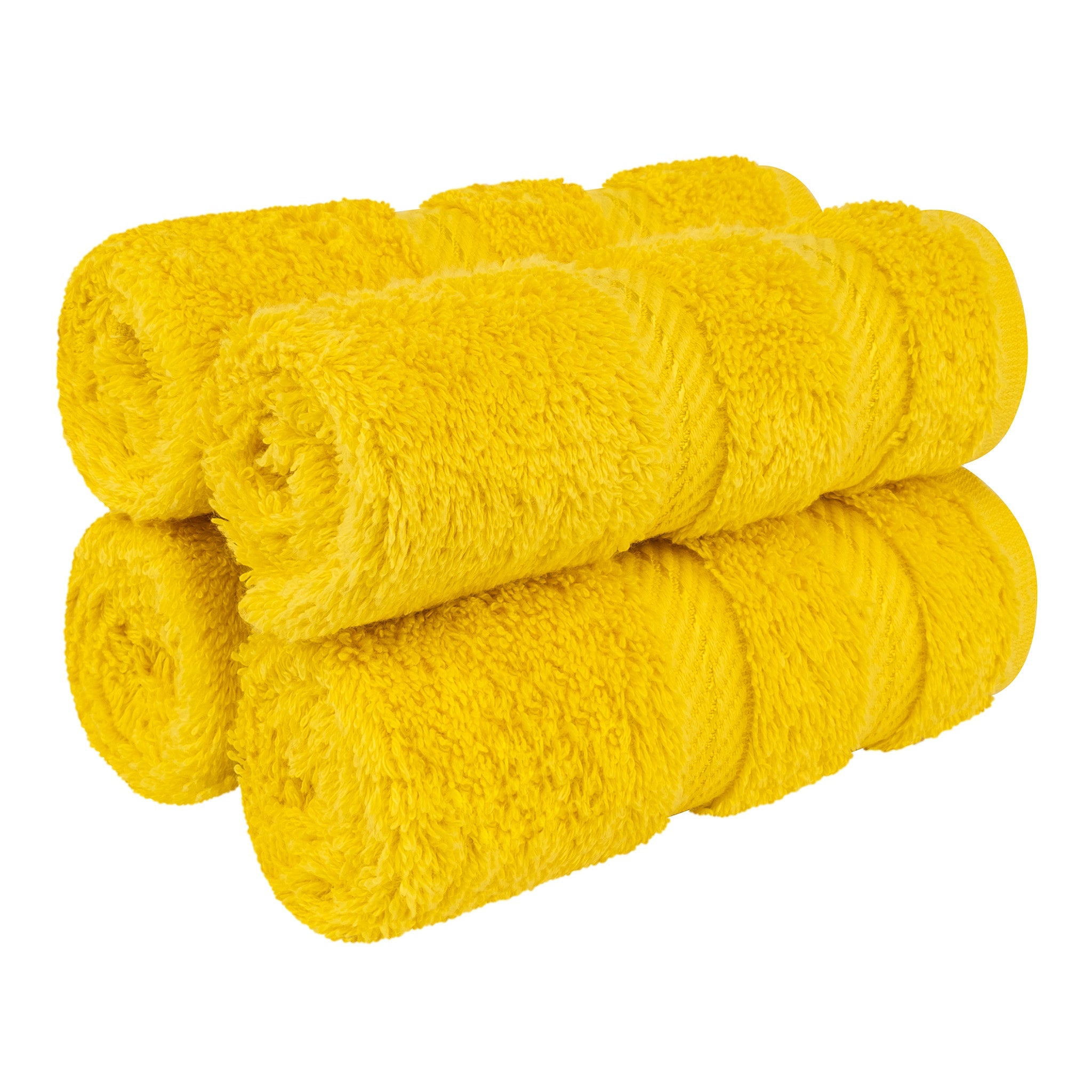 4 Piece 100% Cotton Softness, Elegance, Comfort Washcloth Turkish Towel Set