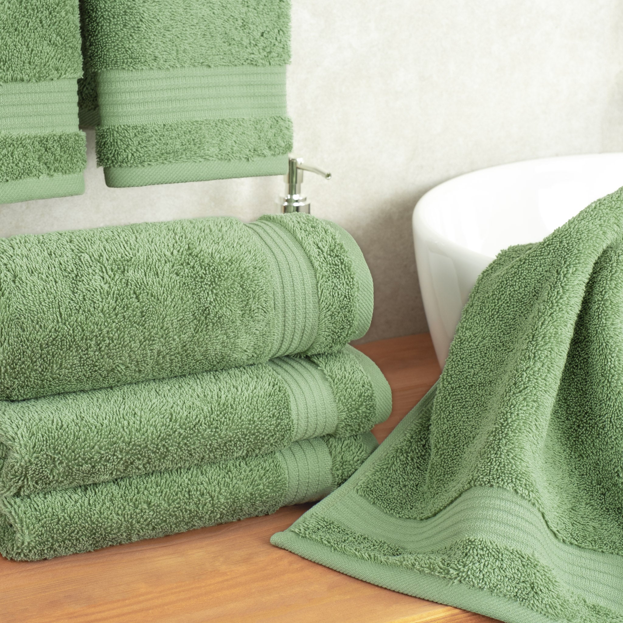 American Soft Linen Bekos 100% Cotton Turkish Towels, 4 Piece Hand Towel Set