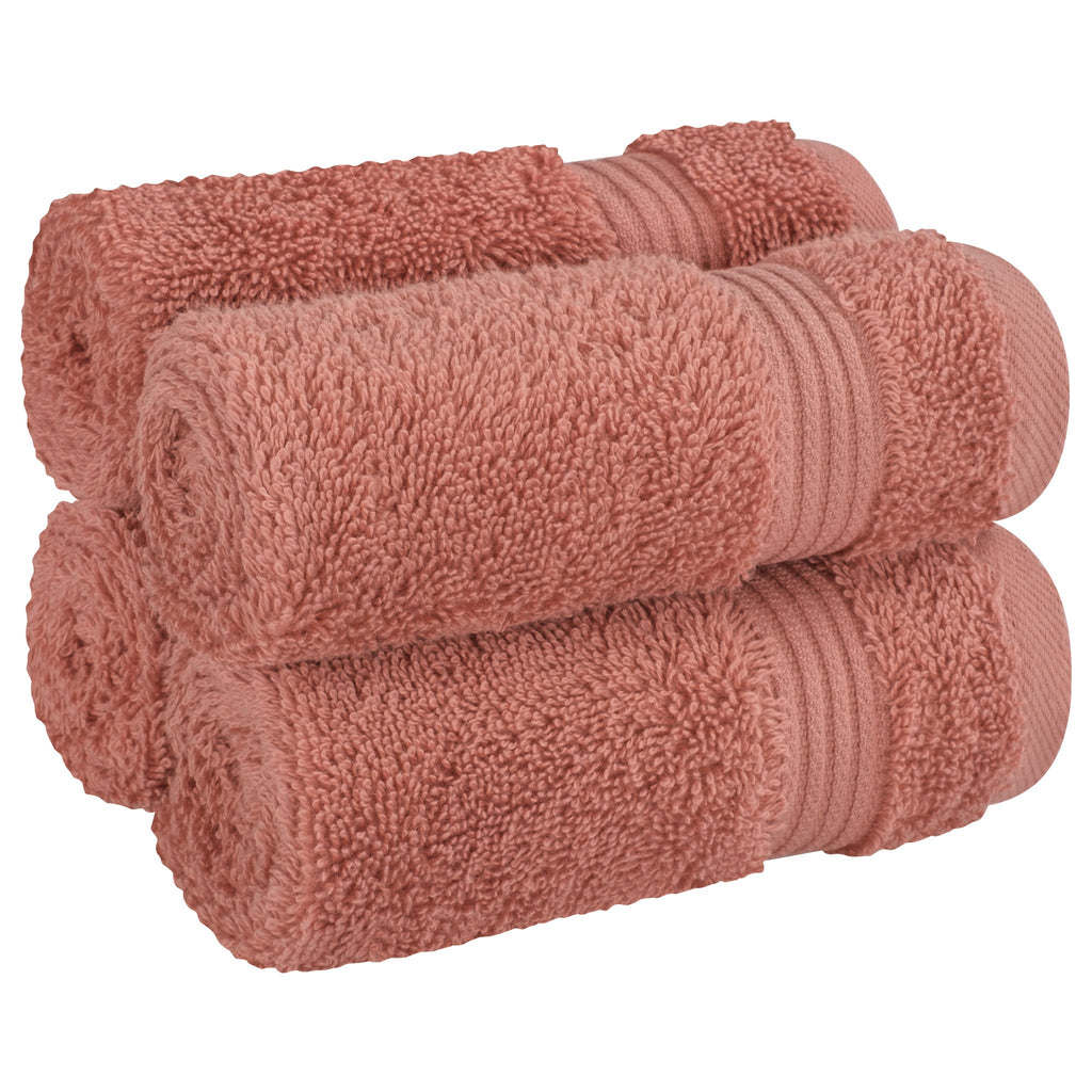 American Soft Linen Bekos 100% Cotton Turkish Towels, 4 Piece Washcloth Towel Set