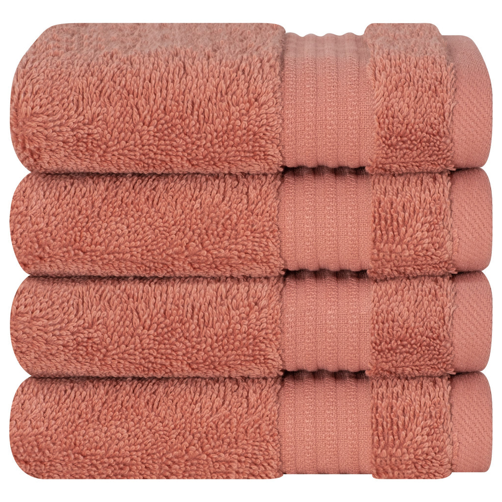 American Soft Linen Bekos 100% Cotton Turkish Towels, 4 Piece Washcloth Towel Set
