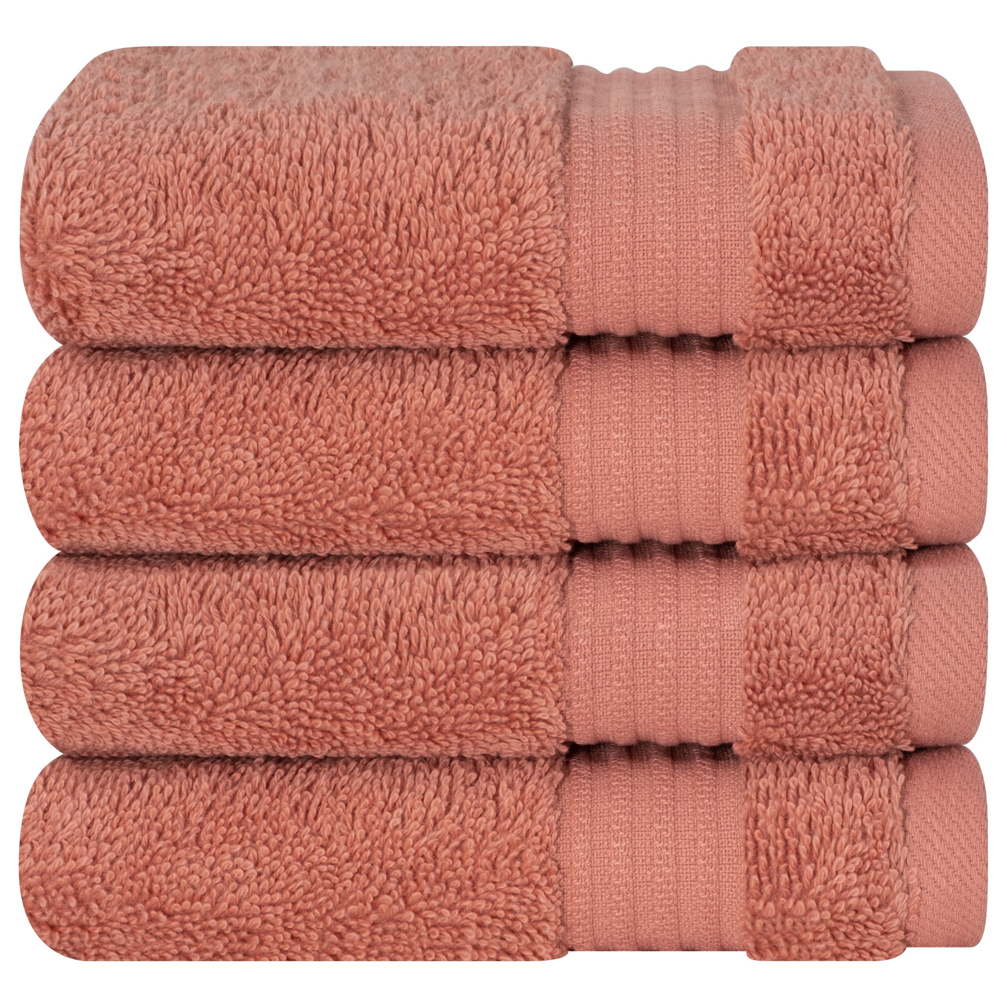 American Soft Linen Bekos 100% Cotton Turkish Towels, 4 Piece Washcloth Towel Set