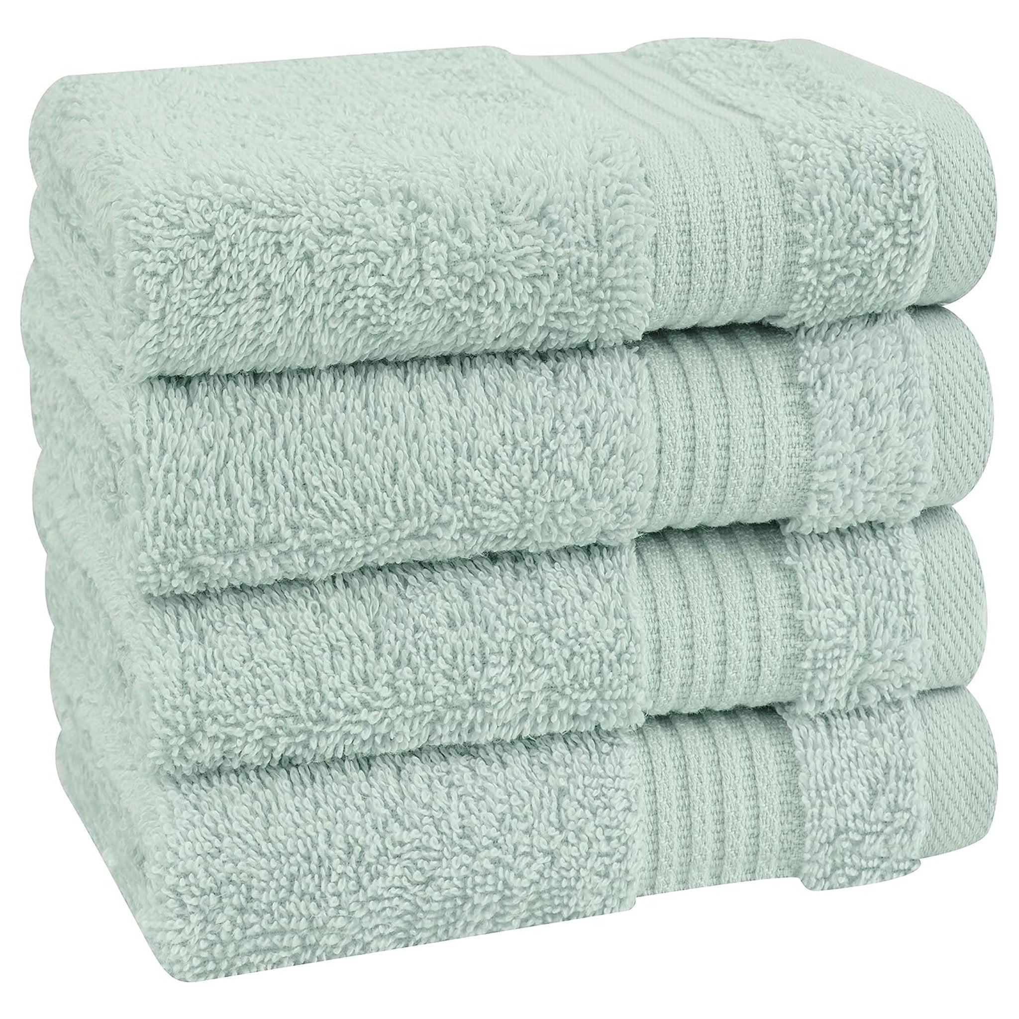 American Soft Linen Bekos 100% Cotton Turkish Towels, 4 Piece Washcloth Towel Set