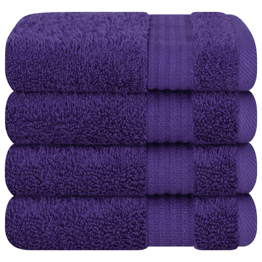 American Soft Linen Bekos 100% Cotton Turkish Towels, 4 Piece Washcloth Towel Set