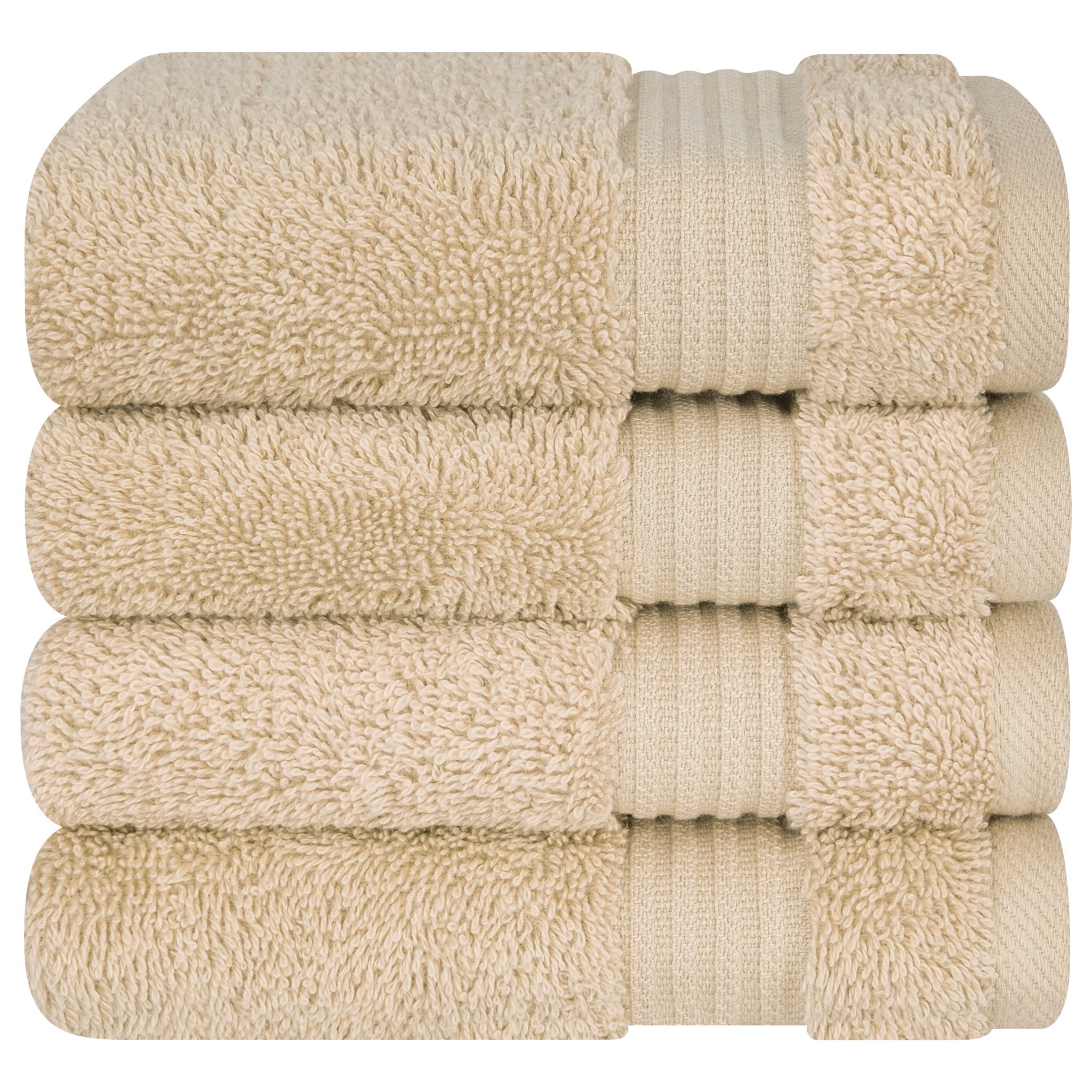 American Soft Linen Bekos 100% Cotton Turkish Towels, 4 Piece Washcloth Towel Set