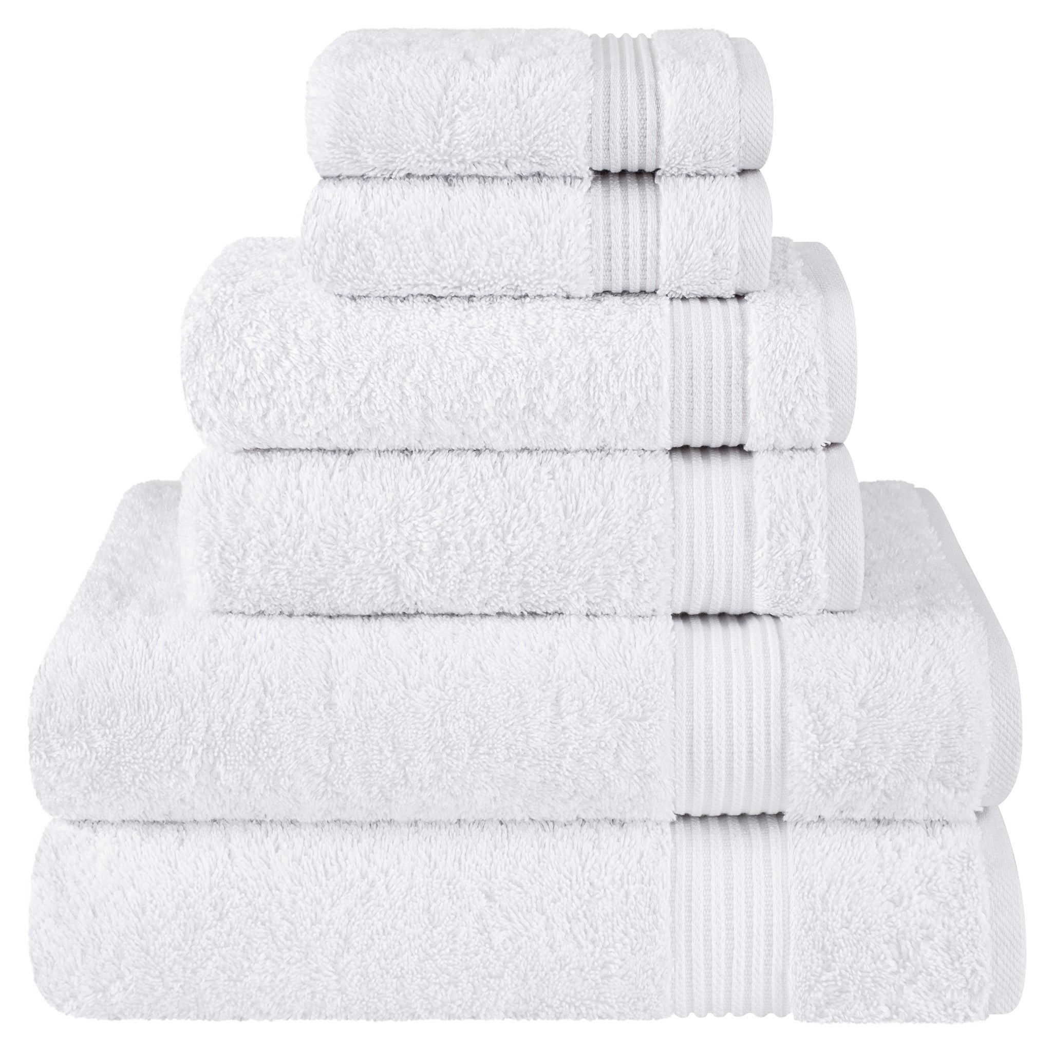 American Soft Linen Bekos 100% Cotton Turkish Towels 6 Piece Bath Towel Set with 18 Different Colors