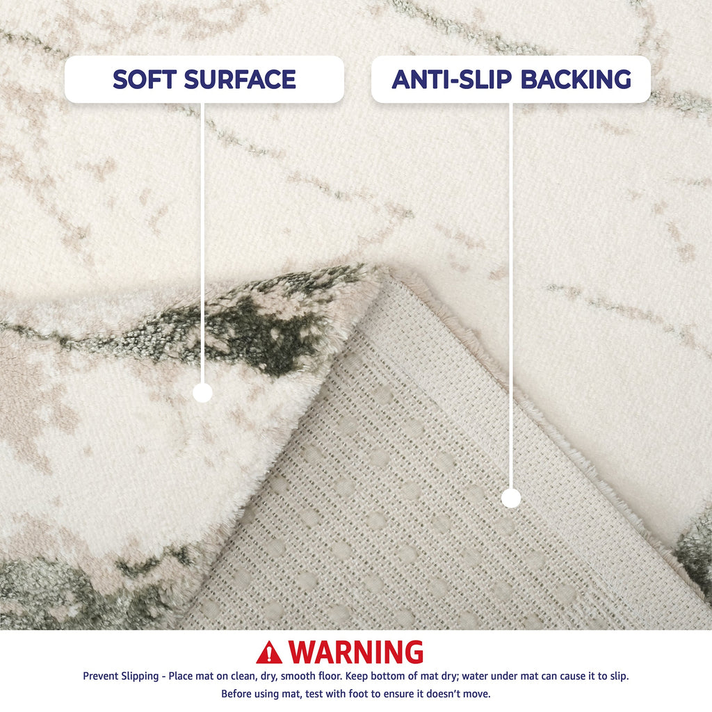 American Soft Linen Emest Bath Rug – 24"x36" Decorative Premium Cotton Bath Mats for Bathroom