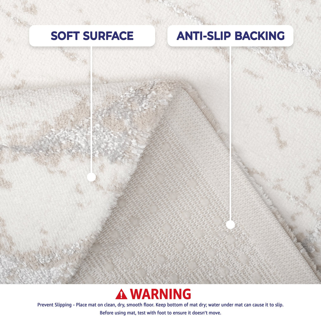 American Soft Linen Emest Bath Rug – 24"x36" Decorative Premium Cotton Bath Mats for Bathroom