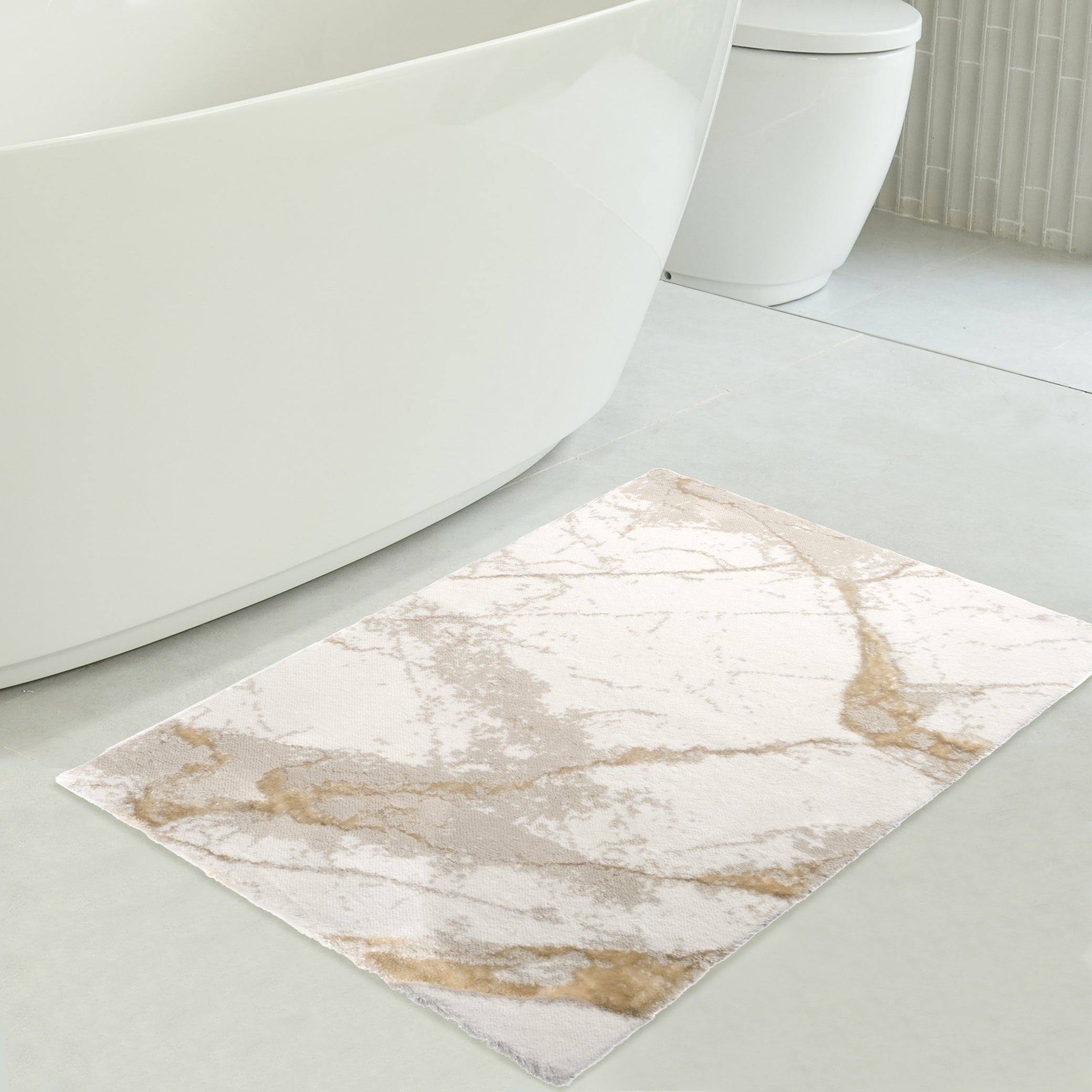 American Soft Linen Emest Bath Rug – 24"x36" Decorative Premium Cotton Bath Mats for Bathroom