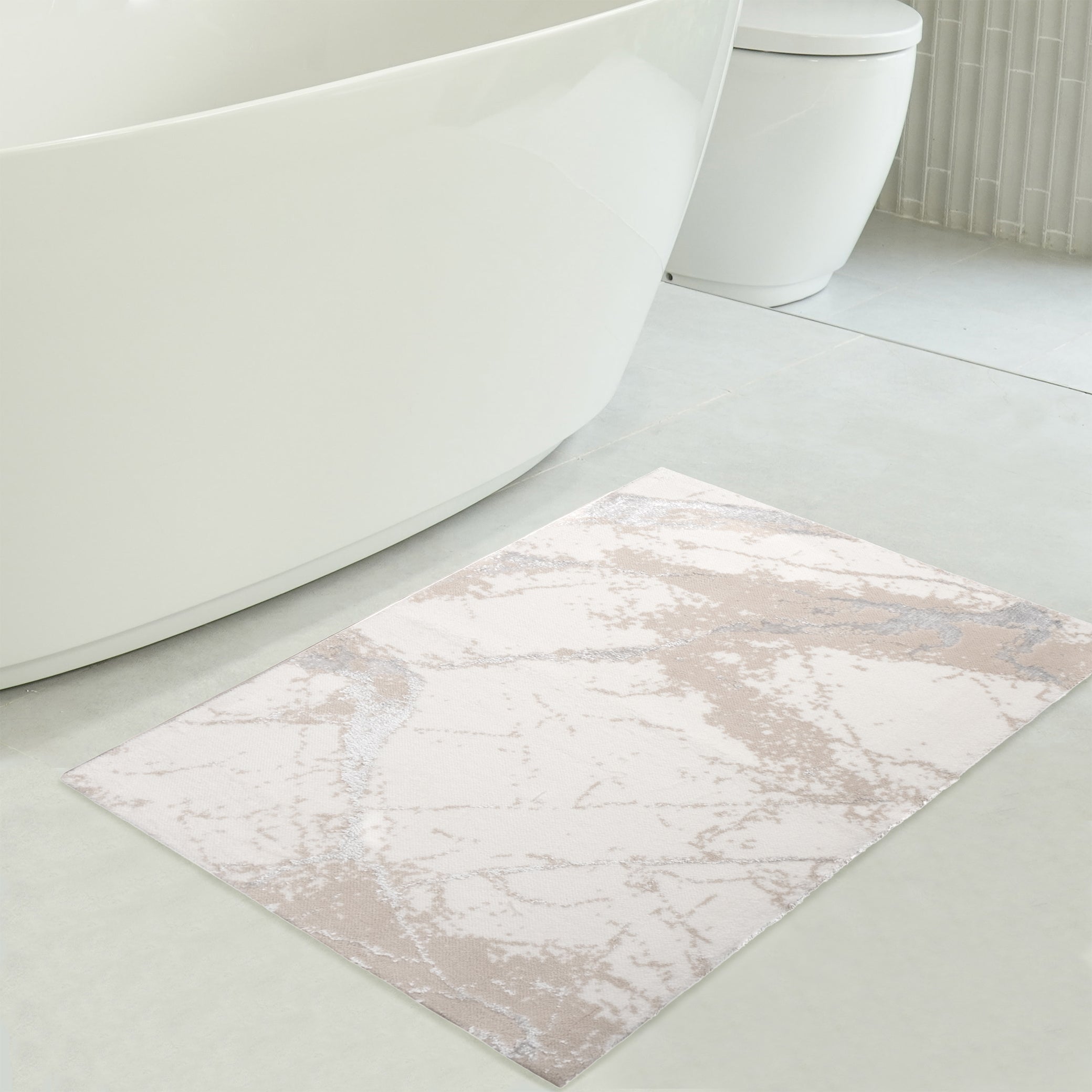 American Soft Linen Emest Bath Rug – 24"x36" Decorative Premium Cotton Bath Mats for Bathroom