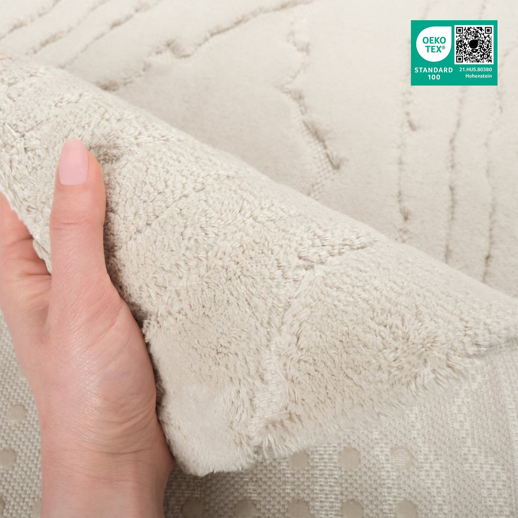 American Soft Linen Lovi Bath Rug – 21"x34" Premium Cotton, Non-Slip Design - Bath Mats for Bathroom