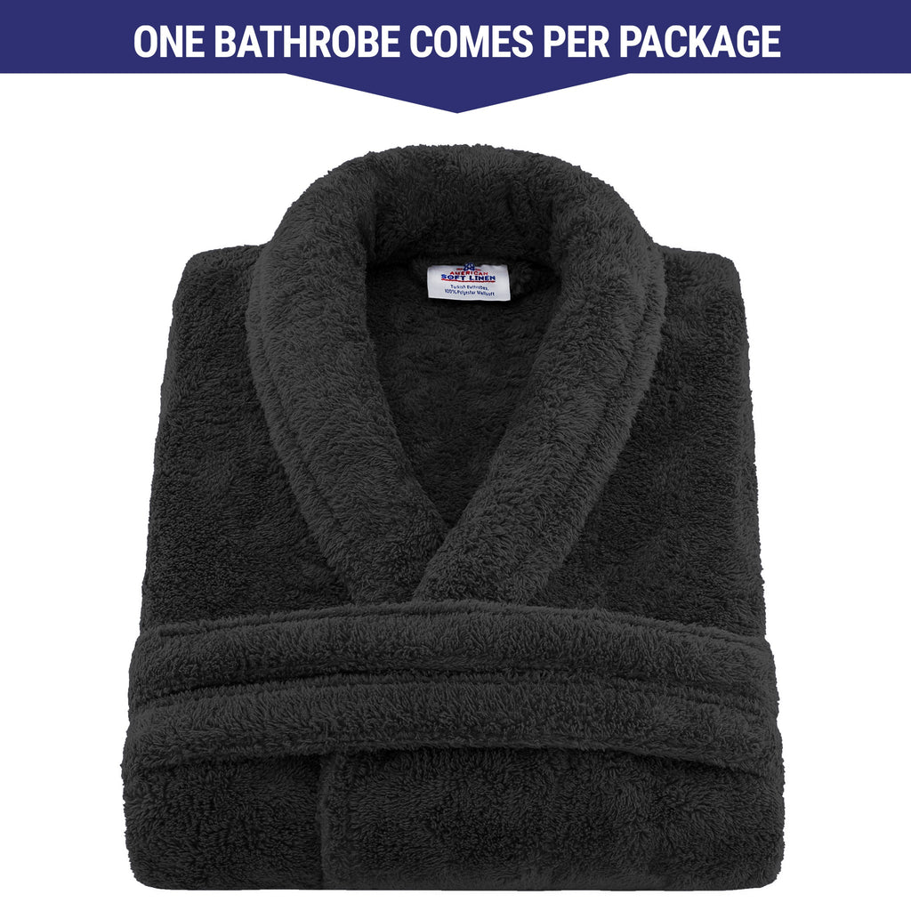 American Soft Linen Unisex Fleece Bathrobe, Super Soft, Absorbent and Fluffy - Wholesale