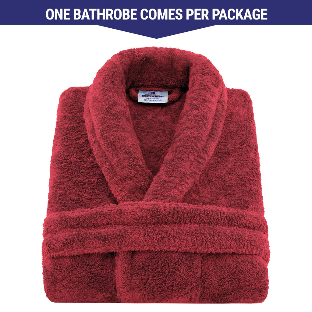 American Soft Linen Unisex Fleece Bathrobe, Super Soft, Absorbent and Fluffy - Wholesale
