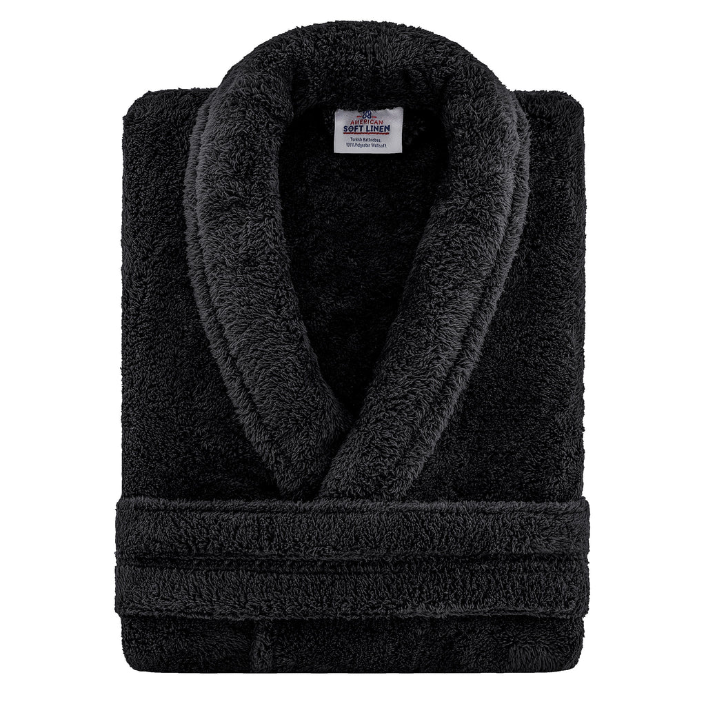 American Soft Linen Unisex Fleece Bathrobe, Super Soft, Absorbent and Fluffy - Wholesale