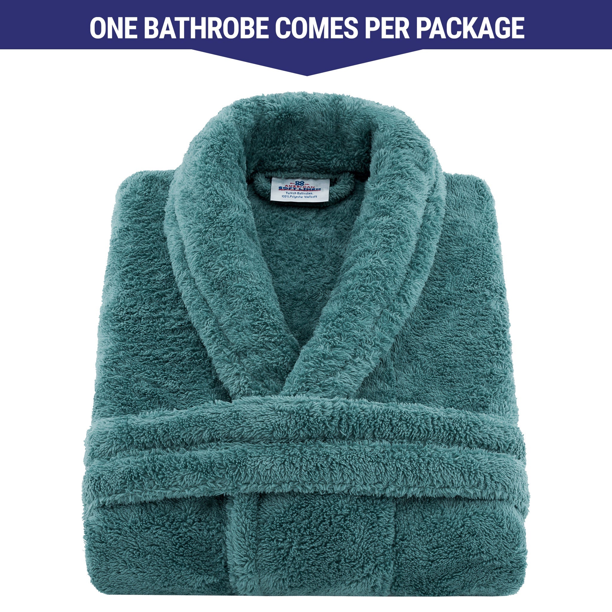 American Soft Linen Unisex Fleece Bathrobe, Super Soft, Absorbent and Fluffy - Wholesale