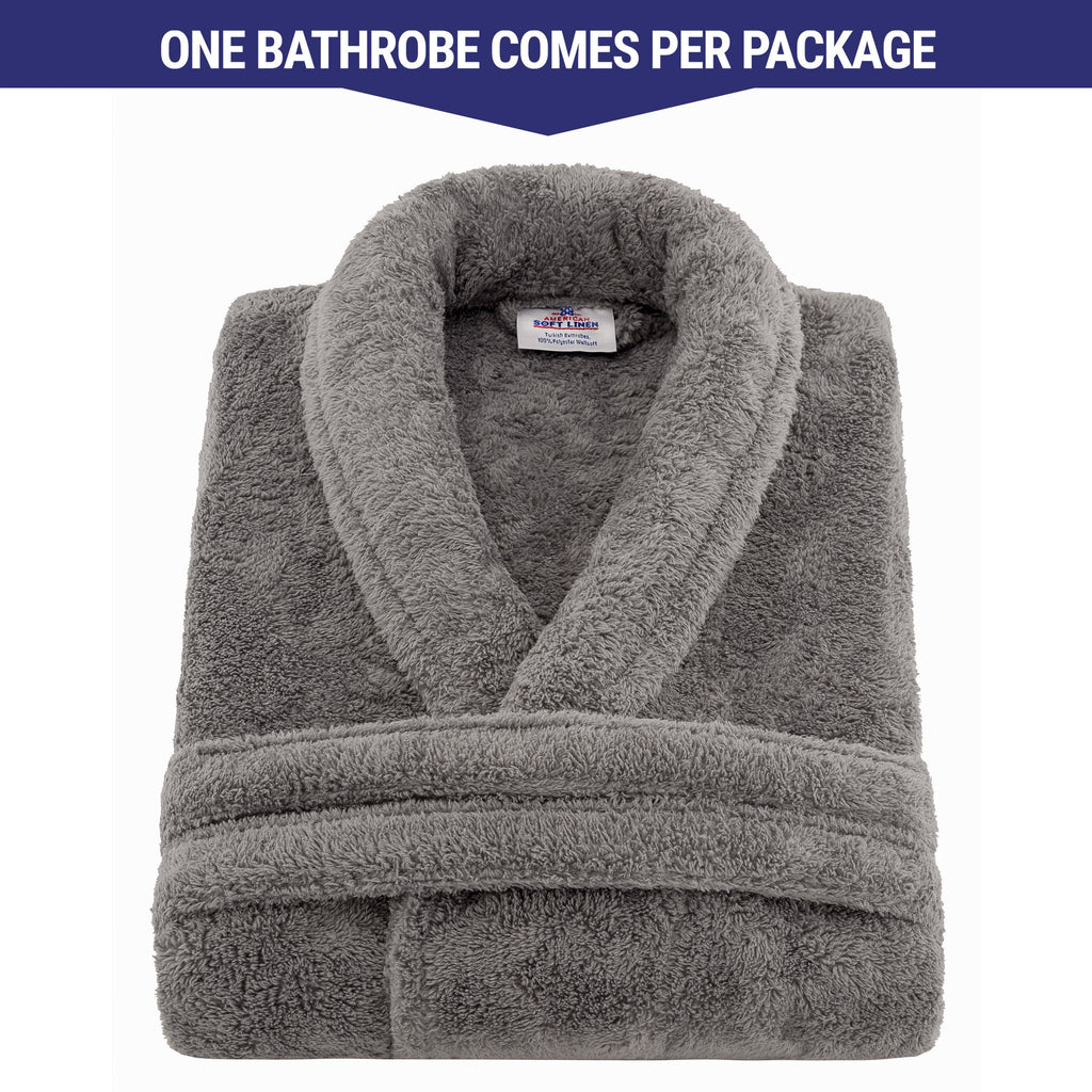 American Soft Linen Unisex Fleece Bathrobe, Super Soft, Absorbent and Fluffy - Wholesale