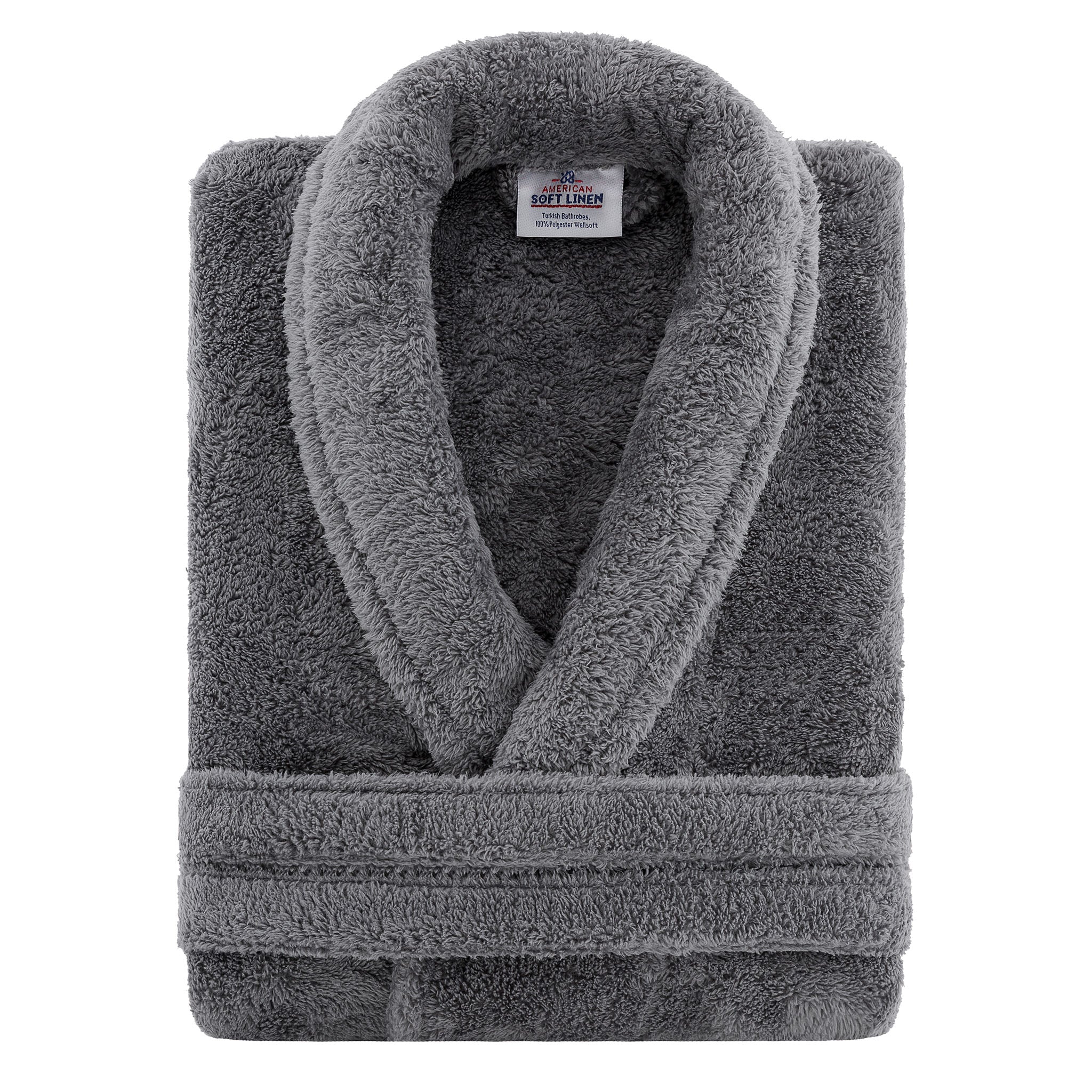 American Soft Linen Unisex Fleece Bathrobe, Super Soft, Absorbent and Fluffy - Wholesale