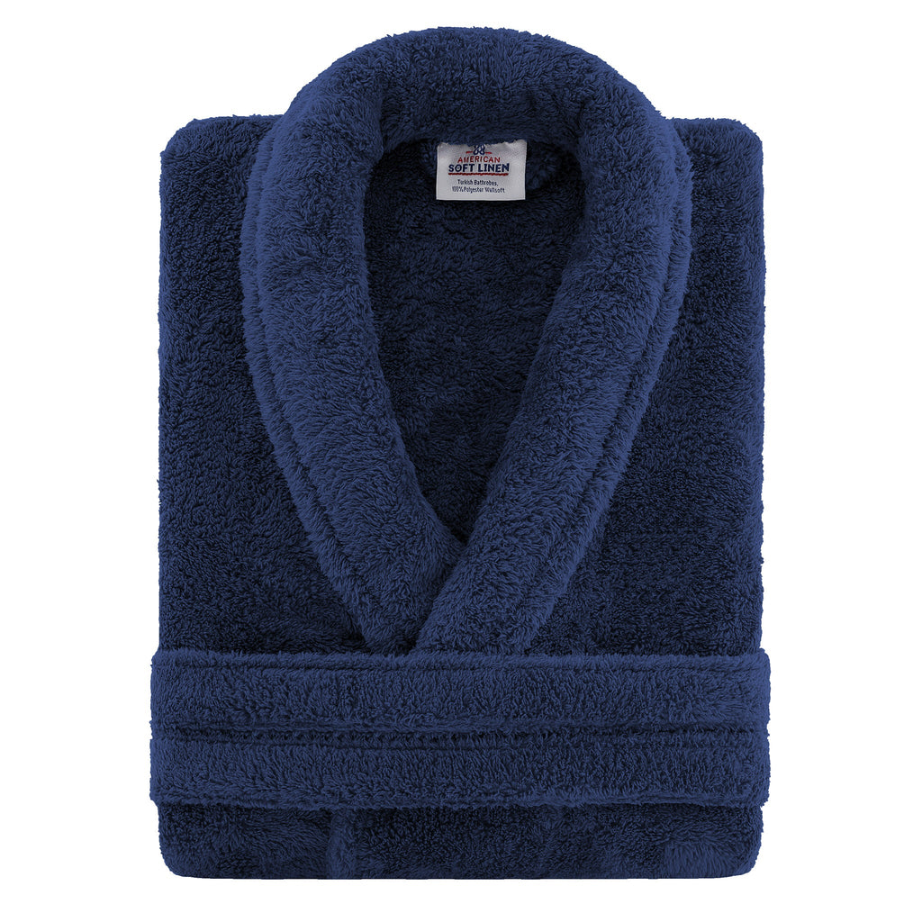 American Soft Linen Unisex Fleece Bathrobe, Super Soft, Absorbent and Fluffy - Wholesale