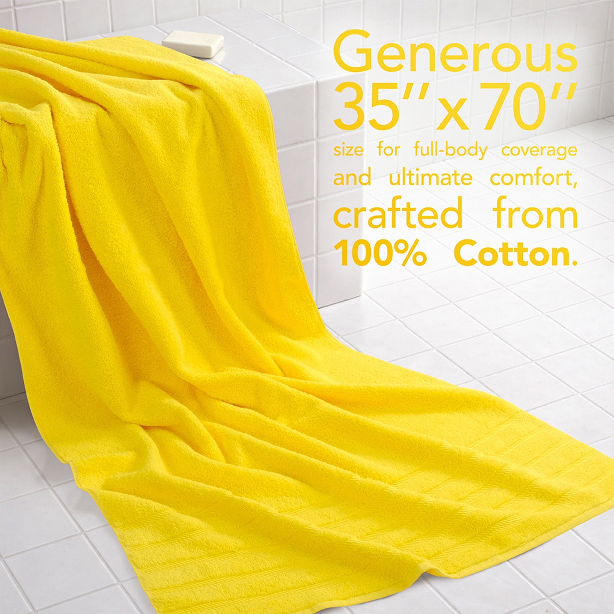 35x70 Inch Premium Bath Sheet JUMBO 100% Cotton Turkish Towels, Extremely Soft, Luxury,  Extra Large Bath Towel (BEST CHOICE)