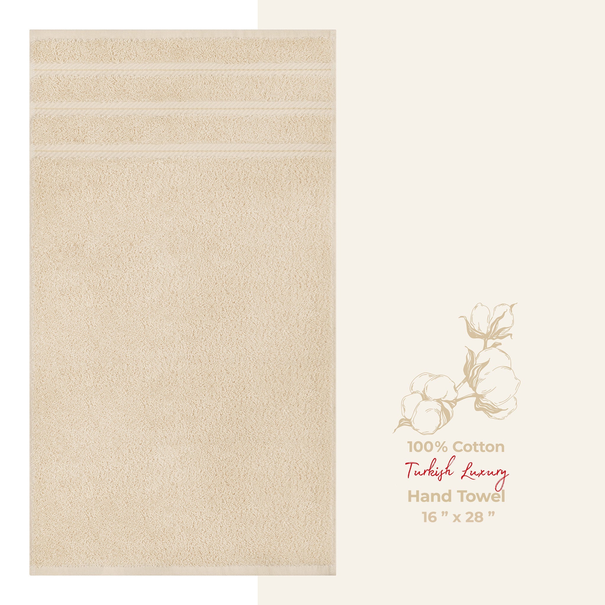 American Soft Linen Single Piece 100% Cotton Turkish Towels with 20 Different Colors, Create Your Set