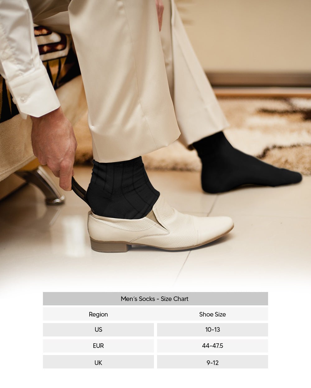 Vittorio Farina Men's Ribbed Shear Nylon Anklet Dress Socks