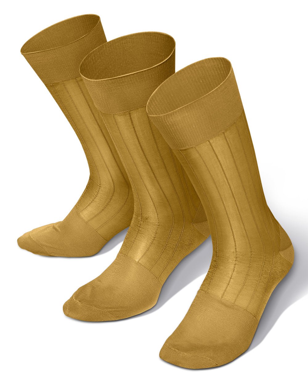 Vittorio Farina Men's Ribbed Shear Nylon Anklet Dress Socks