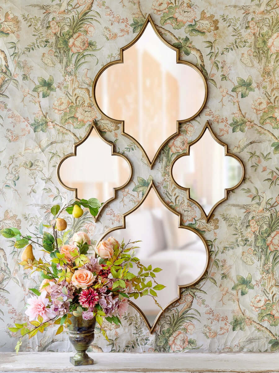 Antique Gold Moroccan Ogee Mirror
