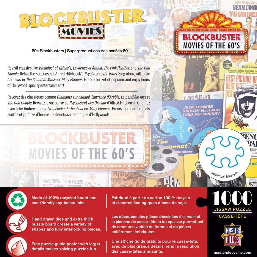 60's Blockbusters 1000 Piece Puzzle