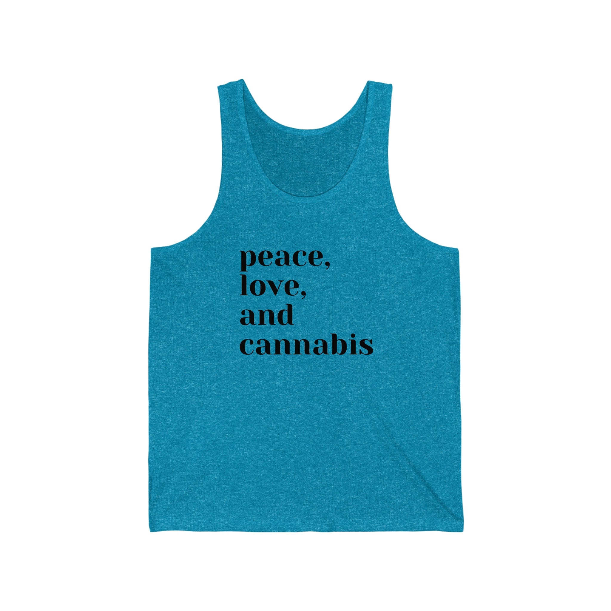 Peace, Love, and Cannabis Jersey Tank